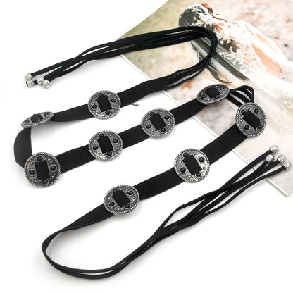 Ethnic style inlaid waist chain