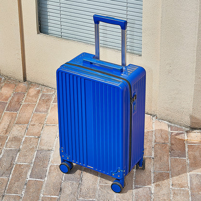 Rhein blue trolley case 24 inch suitcase