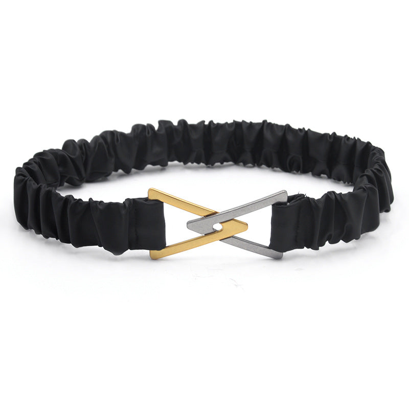 Dress stretch wide belt