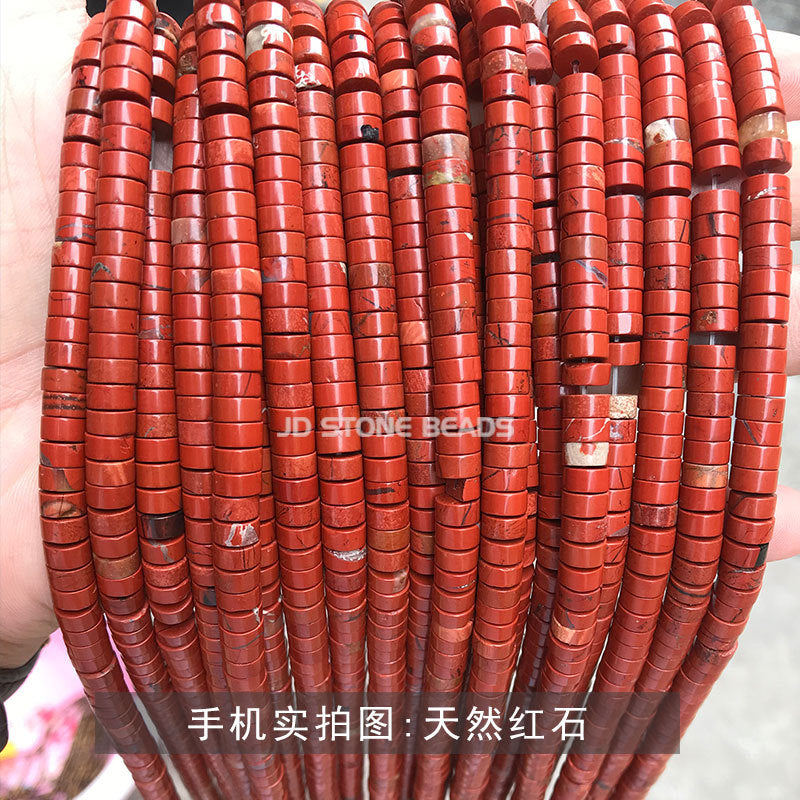 3 * 6Mm natural stone right angle disc loose beads