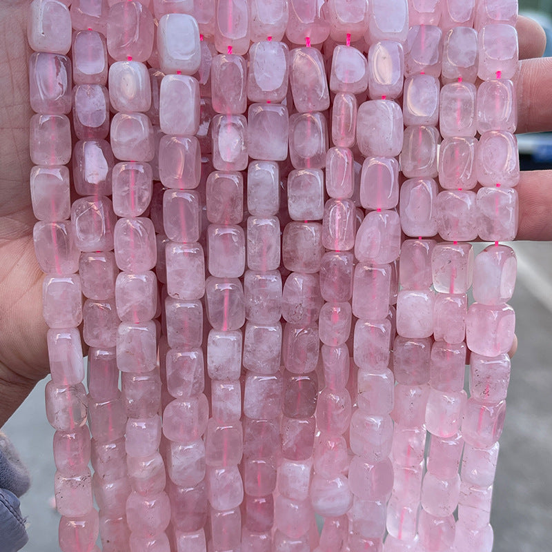 Cristal en polvo rectangular con cuentas moldeadas Cuentas sueltas cuadradas de cristal 