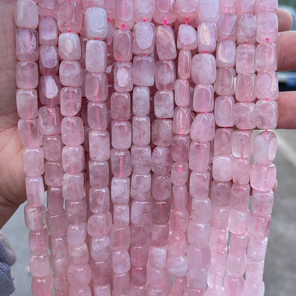 Cristal en polvo rectangular con cuentas moldeadas Cuentas sueltas cuadradas de cristal 