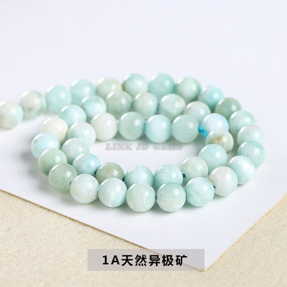 5A natural heteropolar ore loose beads crystal round beads