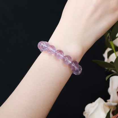 7A Natural Ice Penetrating Lavender Amethyst Bracelet