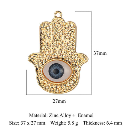 5 pcs/pack, eye cross alloy pendant.