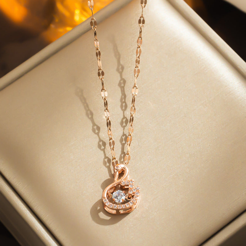 Dream of Swan Necklace: Luxury Gift for Girlfriend