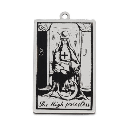 5 pcs/bag Tarot titanium steel pendant retro