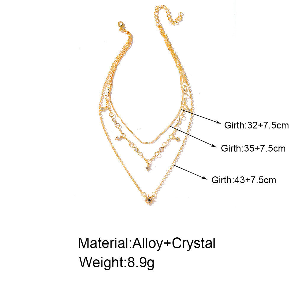 Multi-layer Star Pendant Necklace