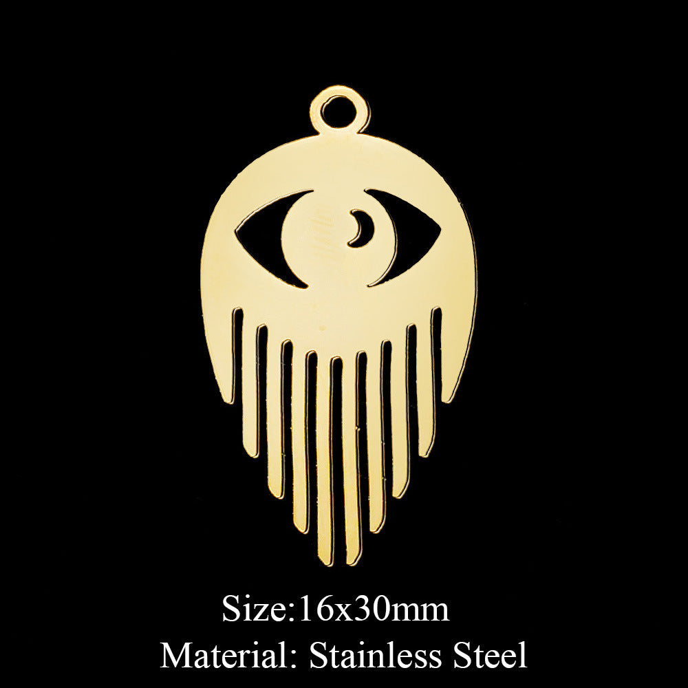 5 pcs/bag, eye fairy face pendant.