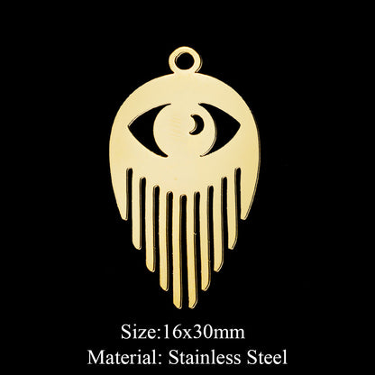 5 pcs/bag, eye fairy face pendant.