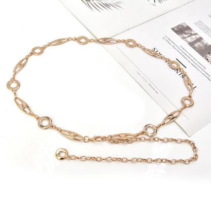 Pearl Ladies Metal Fine Waist Chain