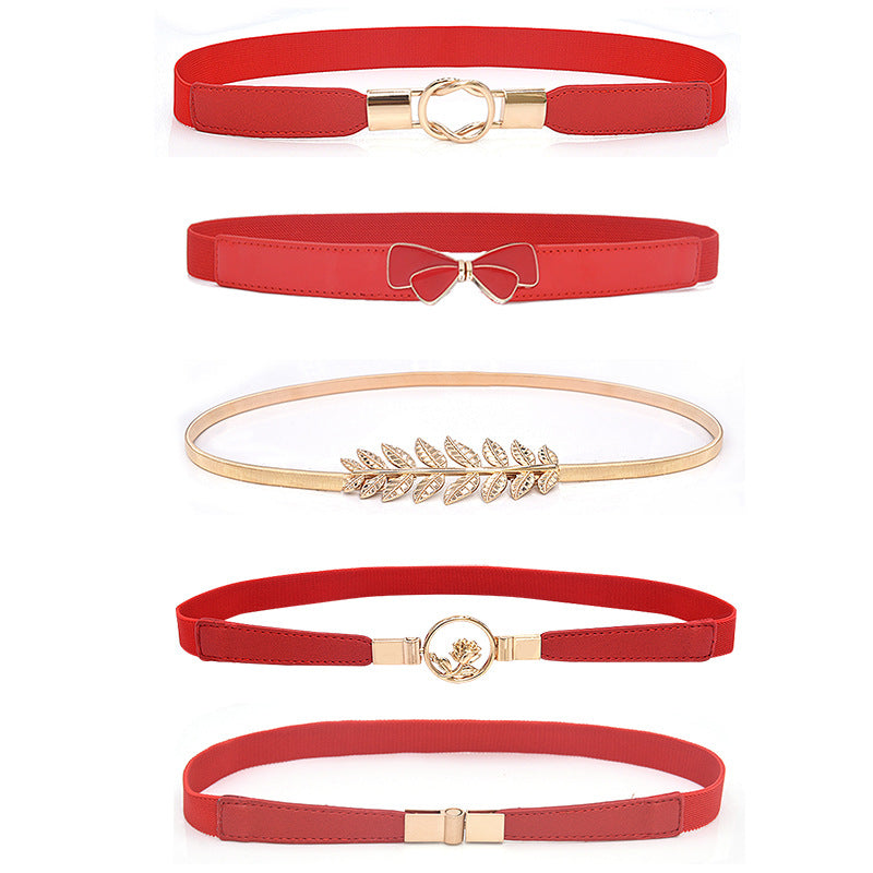 Elastic belt with belt