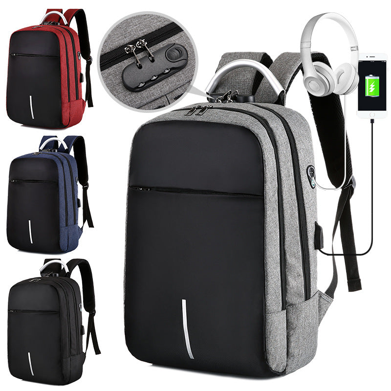 Computer bag charging anti-theft multi-function