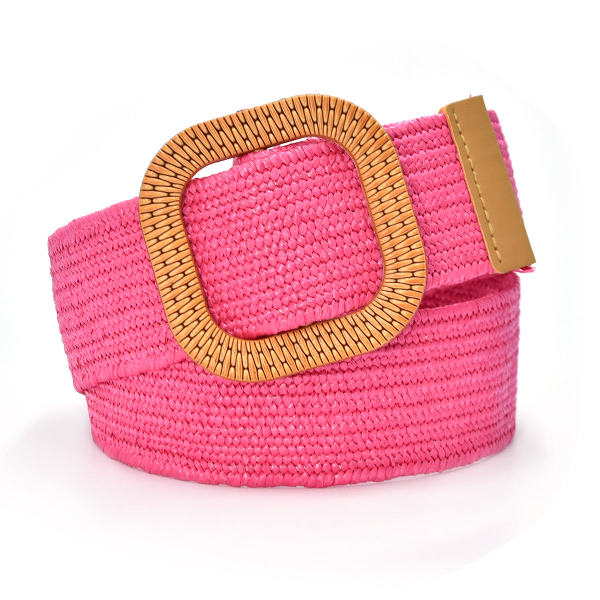 Pin buckle elastic versatile woven belt