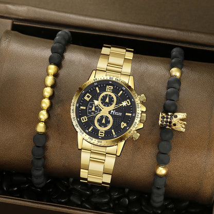 Automatic Mechanical Crown Bracelet Watch Set