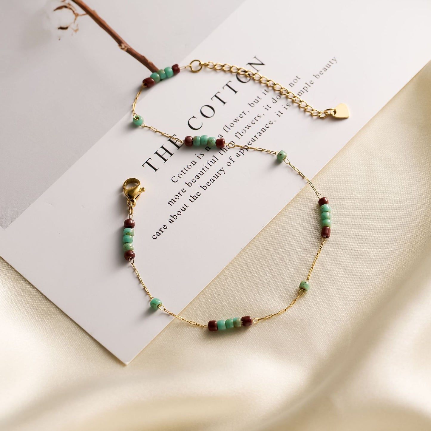 Women's Titanium Steel Natural Stone Necklace & Geometric Zircon Bracelet Set