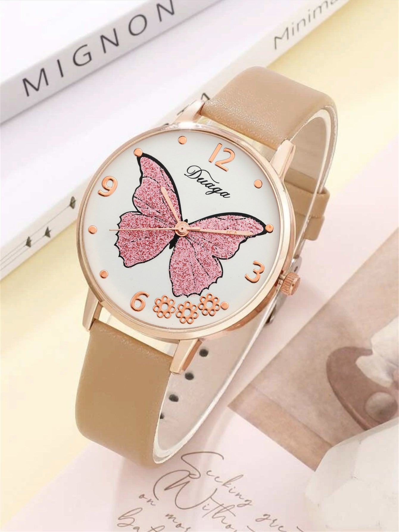 Butterfly Watch Pearl Butterfly Jewelry Set