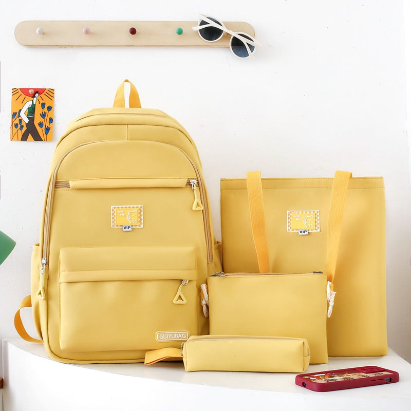 4-piece school bag fashion backpack