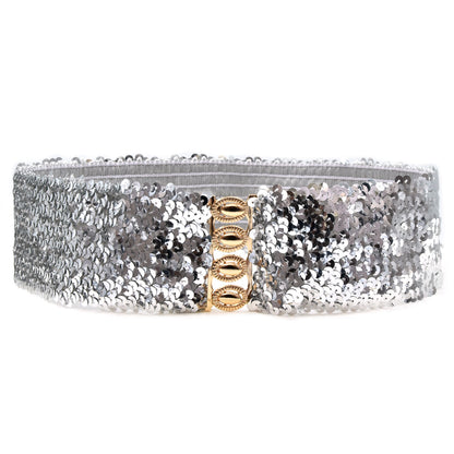 Personalized fish scales belt elastic