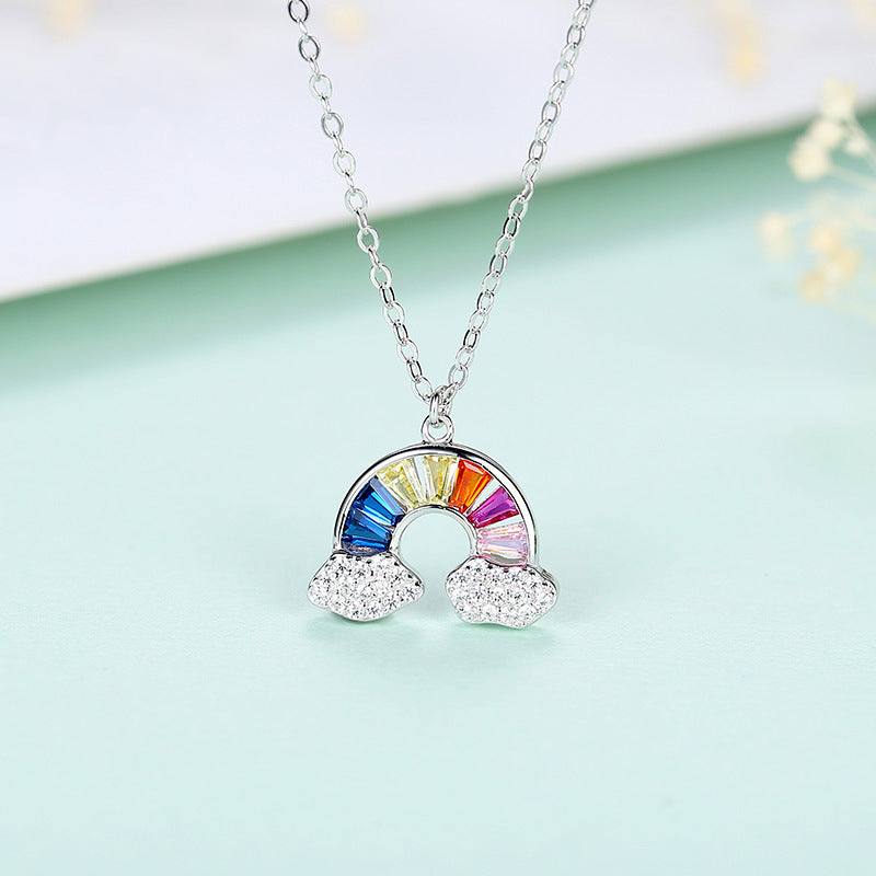 Rainbow Necklace Woman