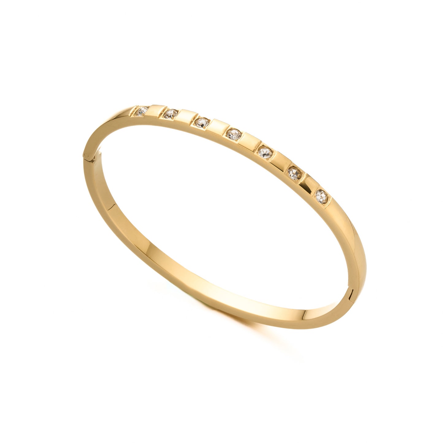 18K Gold Zircon Star Bracelet