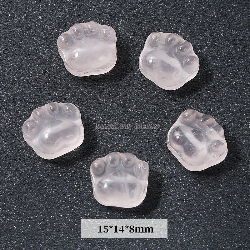 Gray Moonlight Pixiu Red Strawberry Crystal Pendant