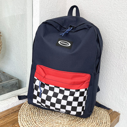 Classic checkerboard backpack