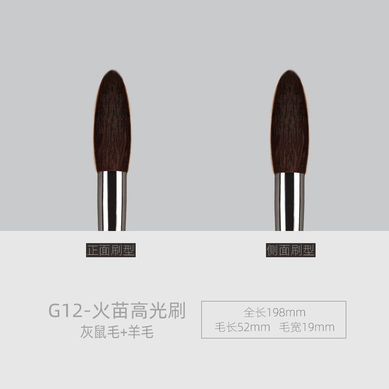 Ebony G12 Large Flame Highlighting Brush