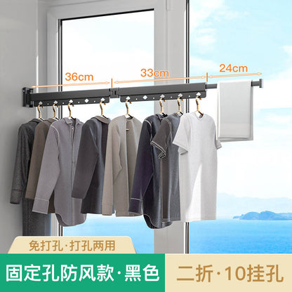 Folding Telescopic Clothes Rack
