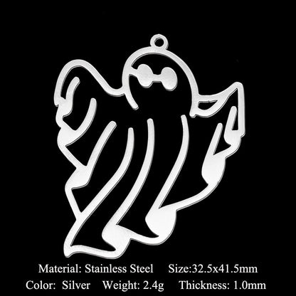 5Pcs/Pack Stainless Steel Cobweb Lightning Magic Bottle Pendant