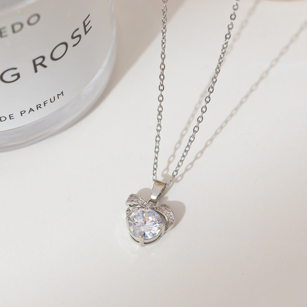 Fashion silver titanium steel necklace