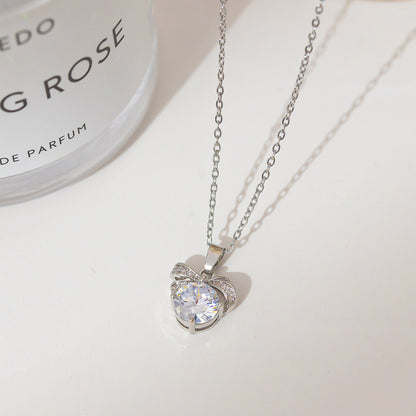 Fashion silver titanium steel necklace