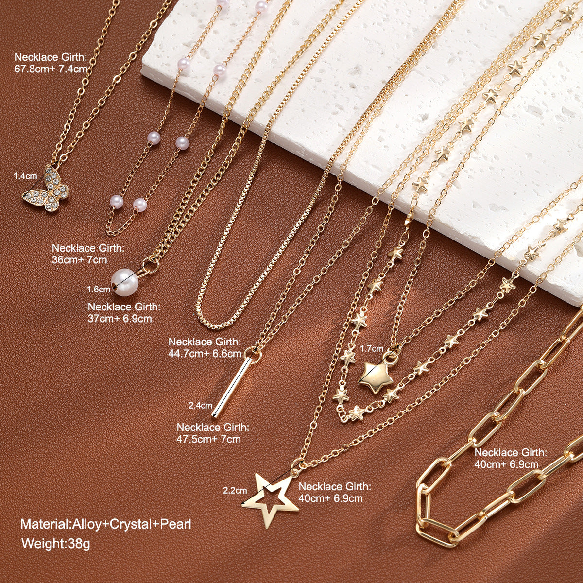 Star Butterfly Necklace Set