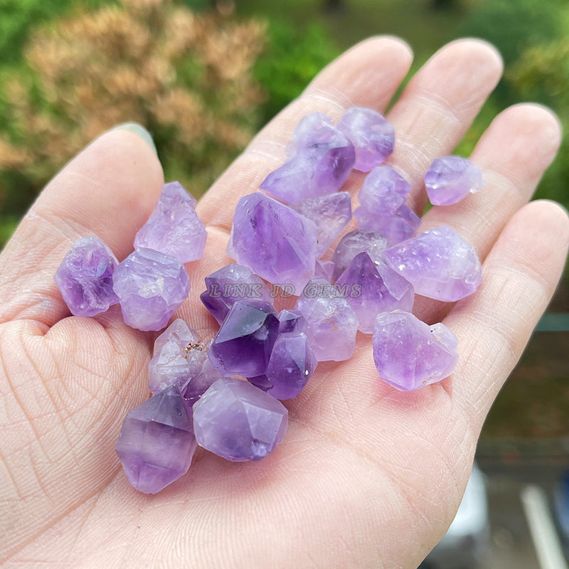 Amethyst cluster rough stone degaussing stone jewelry accessories