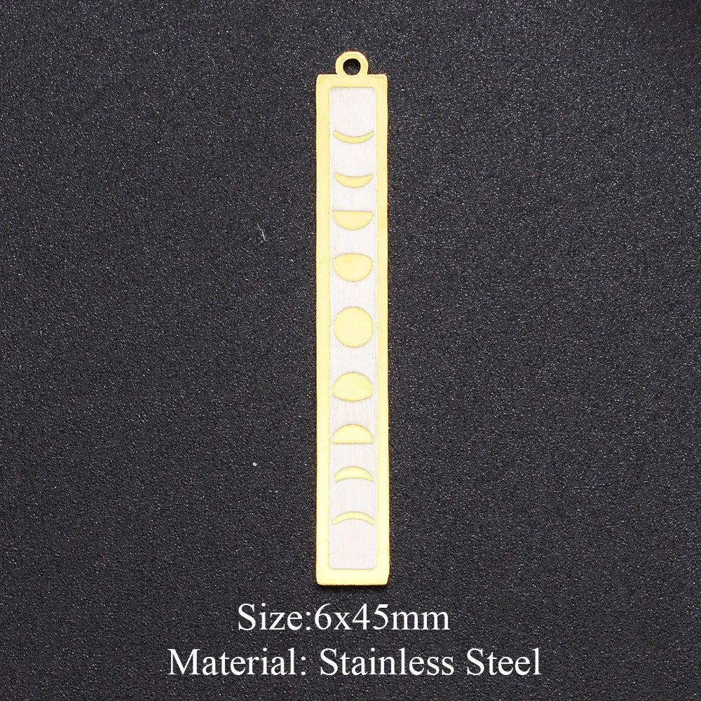 5 piezas/paquete, colgante de sol con forma de ojo de reloj de arena. 