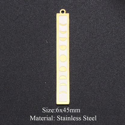 5 piezas/paquete, colgante de sol con forma de ojo de reloj de arena. 