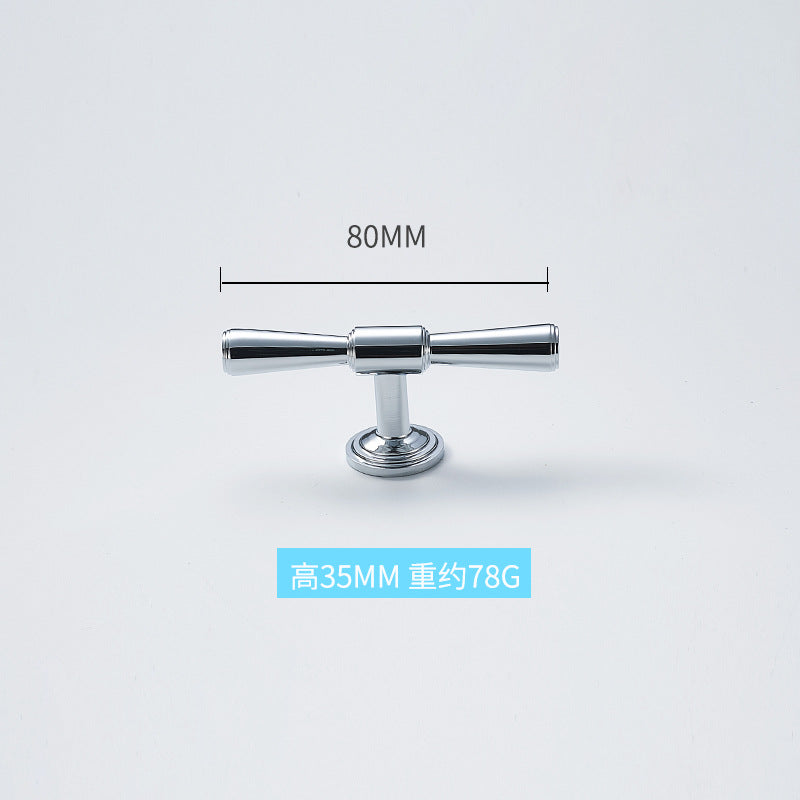 High-end solid brass handle silver plating