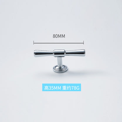 High-end solid brass handle silver plating