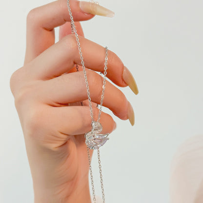 Fashion silver titanium steel necklace