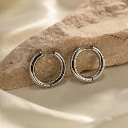 Pendientes de aro macizos 