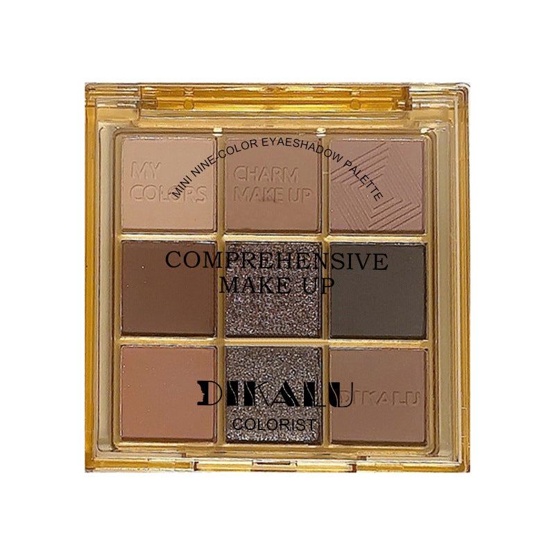 9-Color Glass Eyeshadow Palette