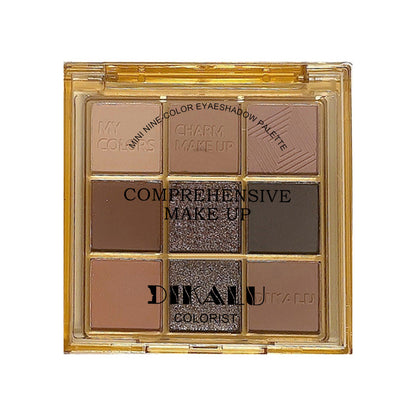 9-Color Glass Eyeshadow Palette