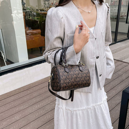 Printed letter Boston women's bag shoulder bag