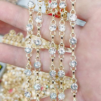 Carved geometric retro waist chain