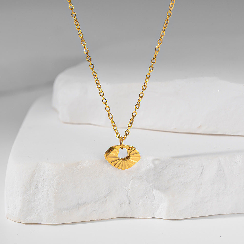 Titanium Steel Cloud Lock Necklace