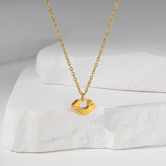 Titanium Steel Cloud Lock Necklace