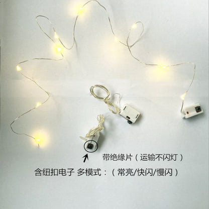 Battery box light string led copper wire light string button light string