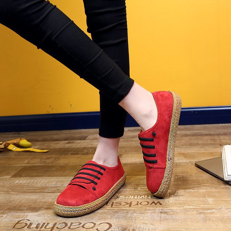 Suede beef tendon soles women's shoes