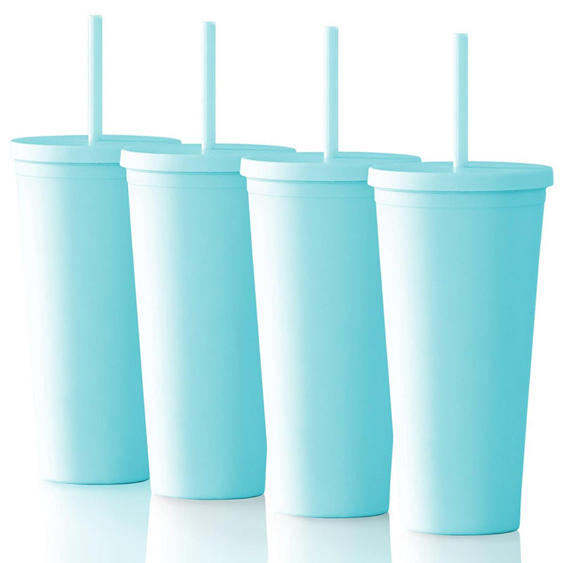 Stainless steel straw cup 750ml