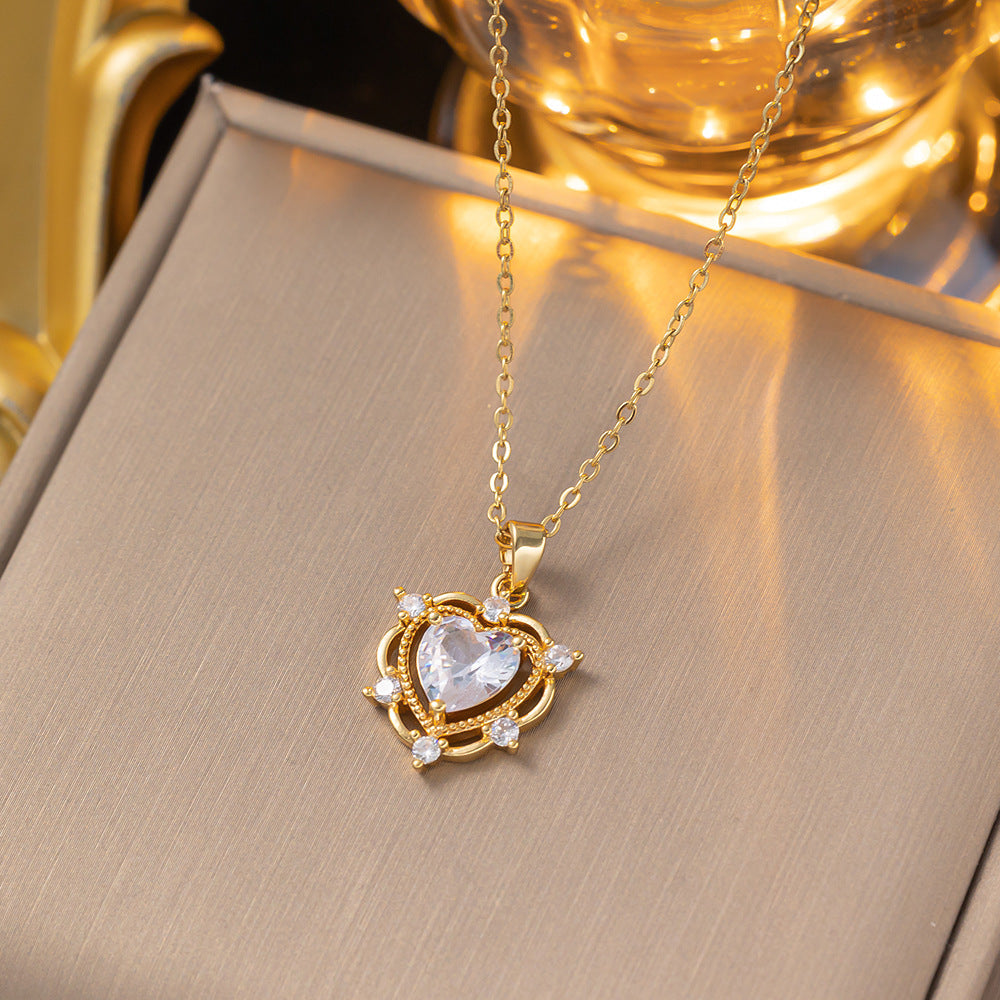 Women's Hexagram Zircon Clavicle Necklace